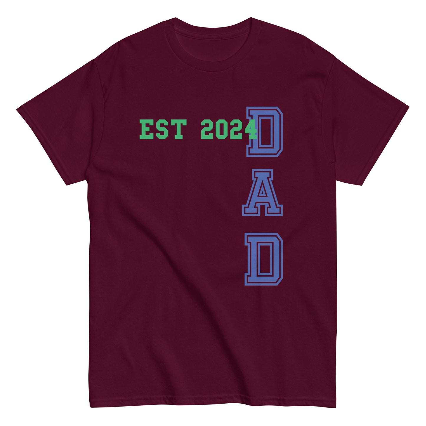 Funny Dad Est 2024 Cool T-shirt