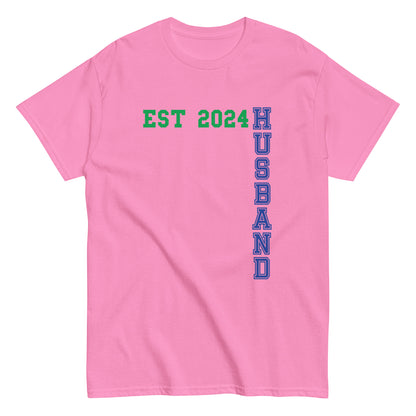 Funny Husband Est 2024 Cool T-shirt