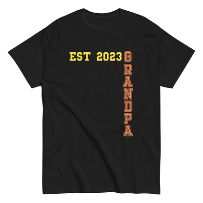 Funny Grandpa Est 2023 Cool T-shirt