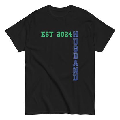 Funny Husband Est 2024 Cool T-shirt