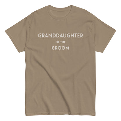 Funny Granddaughter of the Groom T-shirt