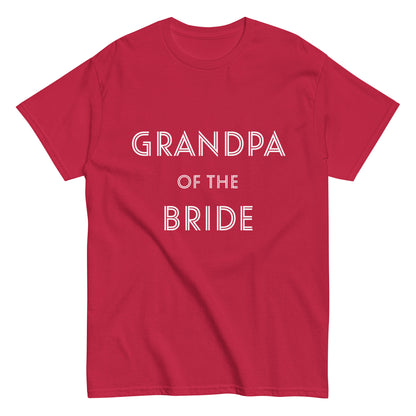 Funny Grandpa of the Bride T-shirt