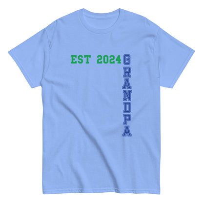 Funny Grandpa Est 2024 Cool T-shirt