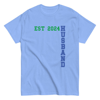 Funny Husband Est 2024 Cool T-shirt