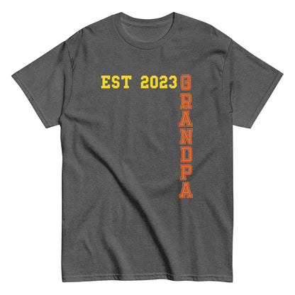 Funny Grandpa Est 2023 Cool T-shirt