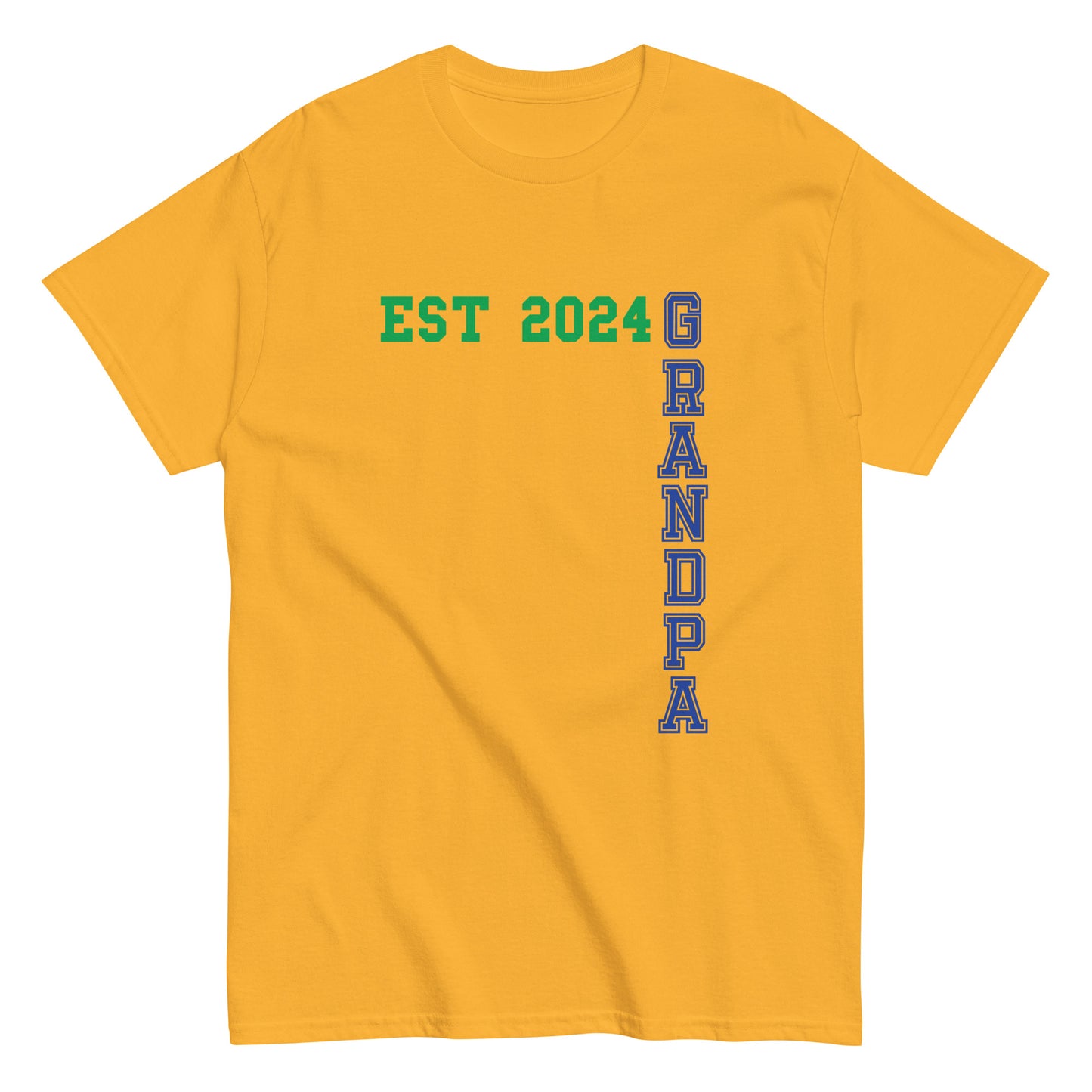 Funny Grandpa Est 2024 Cool T-shirt