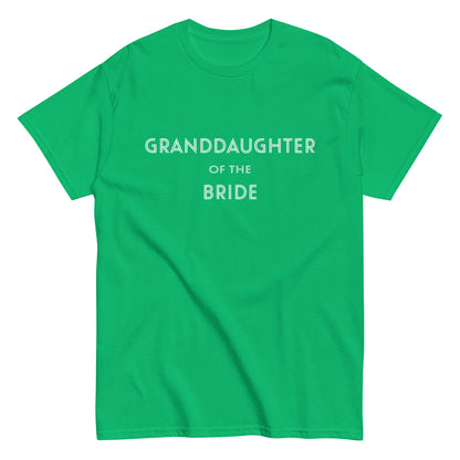 Funny Granddaughter of the Bride T-shirt