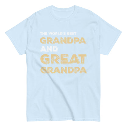 Funny The World’s Best Grandpa and Great Grandpa T-shirt