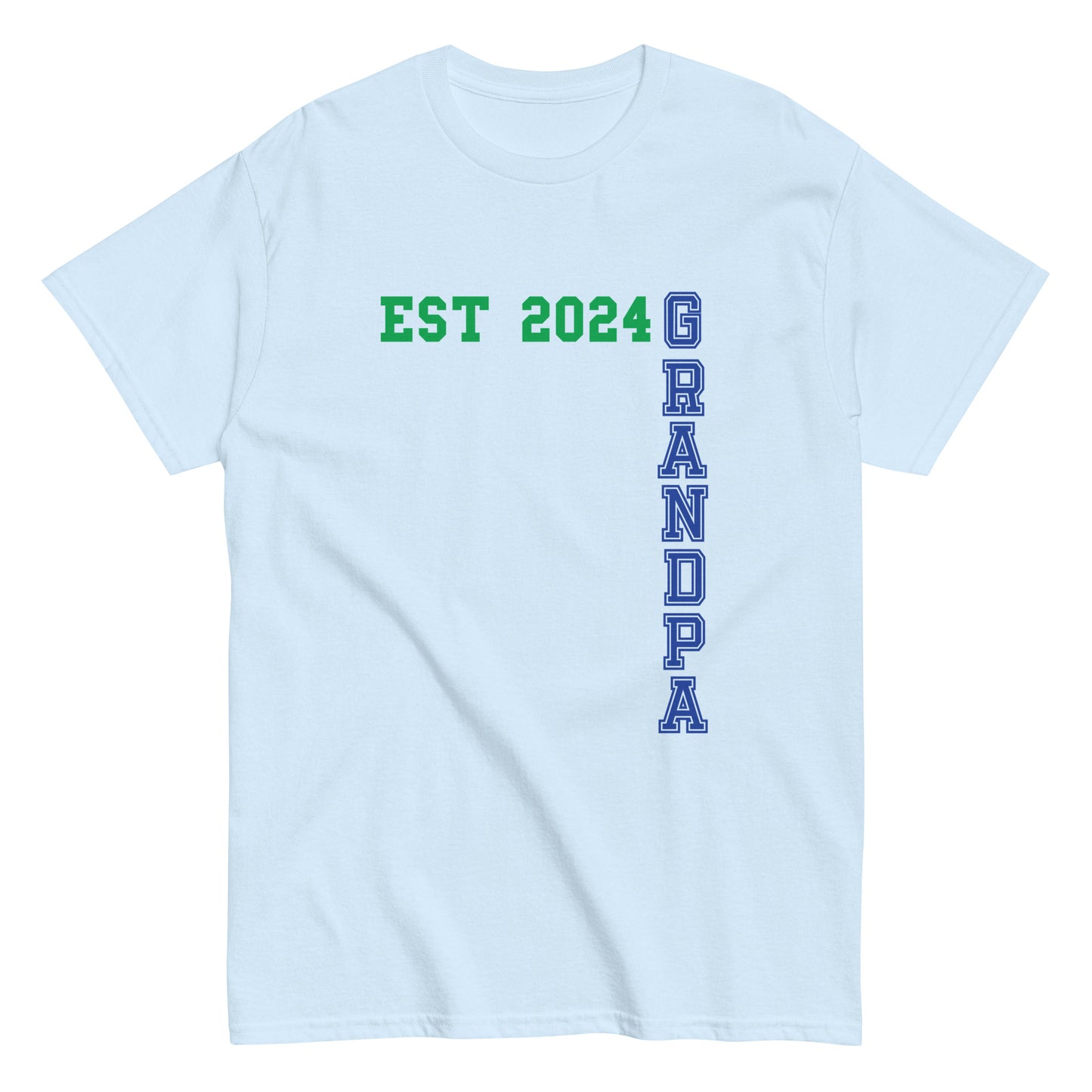 Funny Grandpa Est 2024 Cool T-shirt