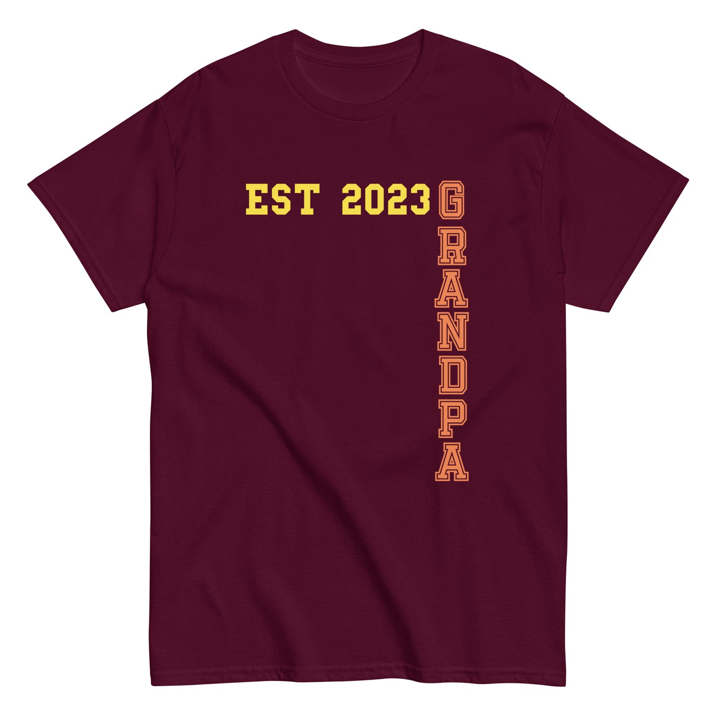 Funny Grandpa Est 2023 Cool T-shirt