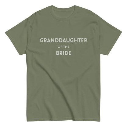 Funny Granddaughter of the Bride T-shirt