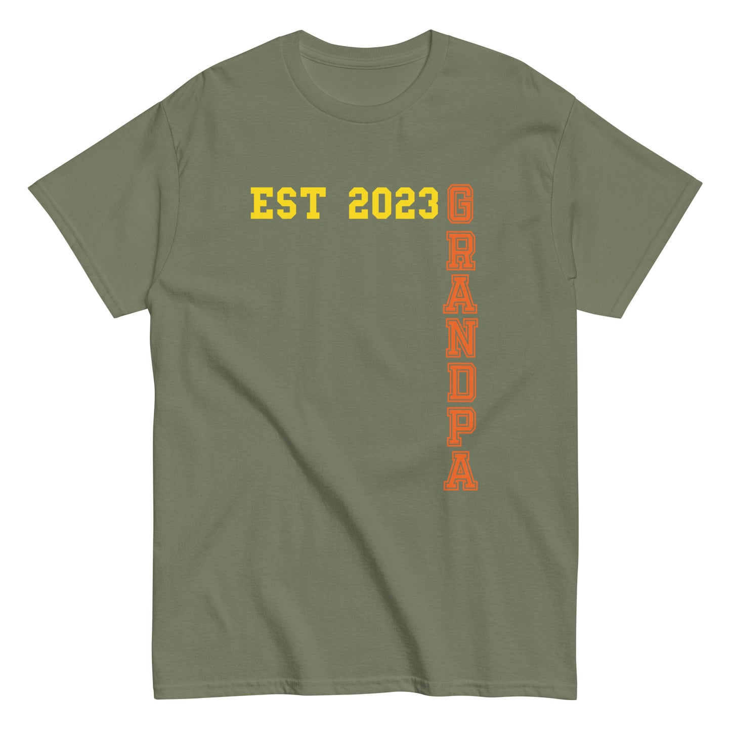 Funny Grandpa Est 2023 Cool T-shirt