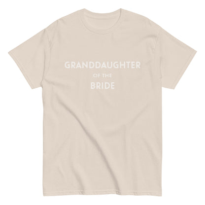 Funny Granddaughter of the Bride T-shirt