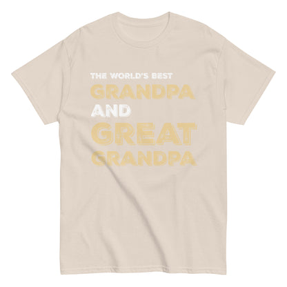 Funny The World’s Best Grandpa and Great Grandpa T-shirt