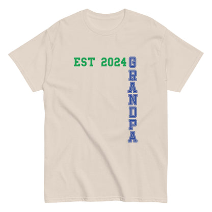 Funny Grandpa Est 2024 Cool T-shirt