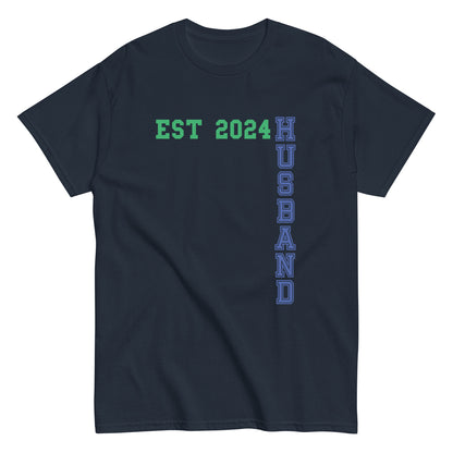 Funny Husband Est 2024 Cool T-shirt