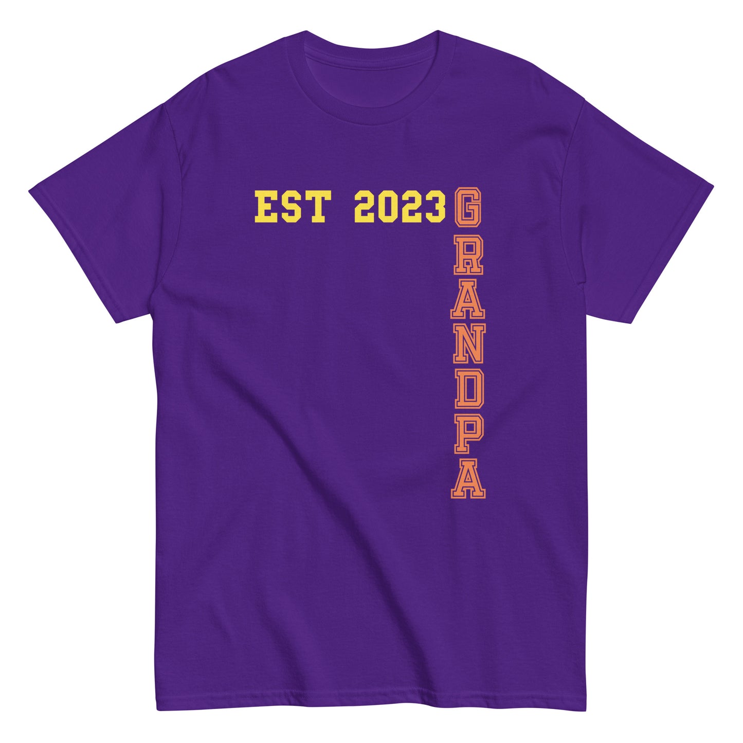 Funny Grandpa Est 2023 Cool T-shirt