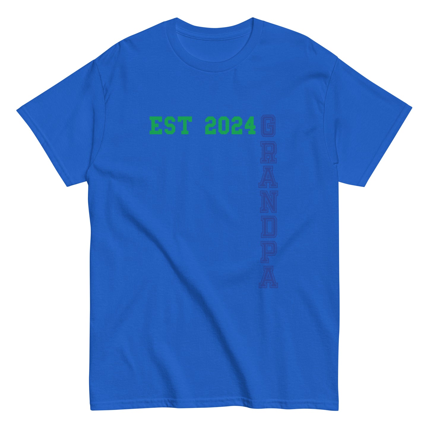 Funny Grandpa Est 2024 Cool T-shirt