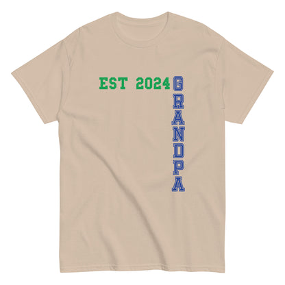 Funny Grandpa Est 2024 Cool T-shirt