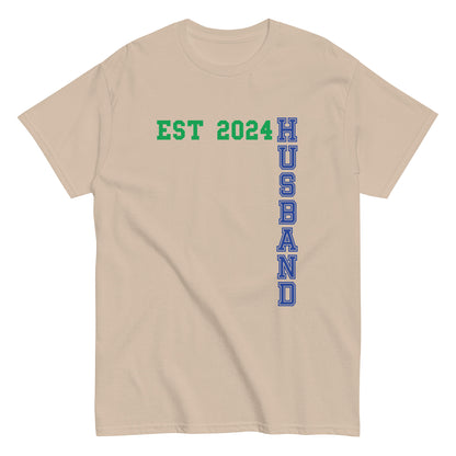 Funny Husband Est 2024 Cool T-shirt