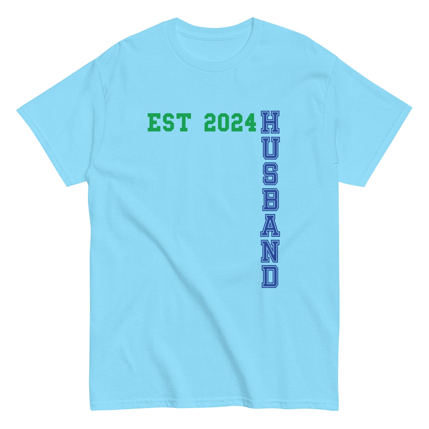 Funny Husband Est 2024 Cool T-shirt