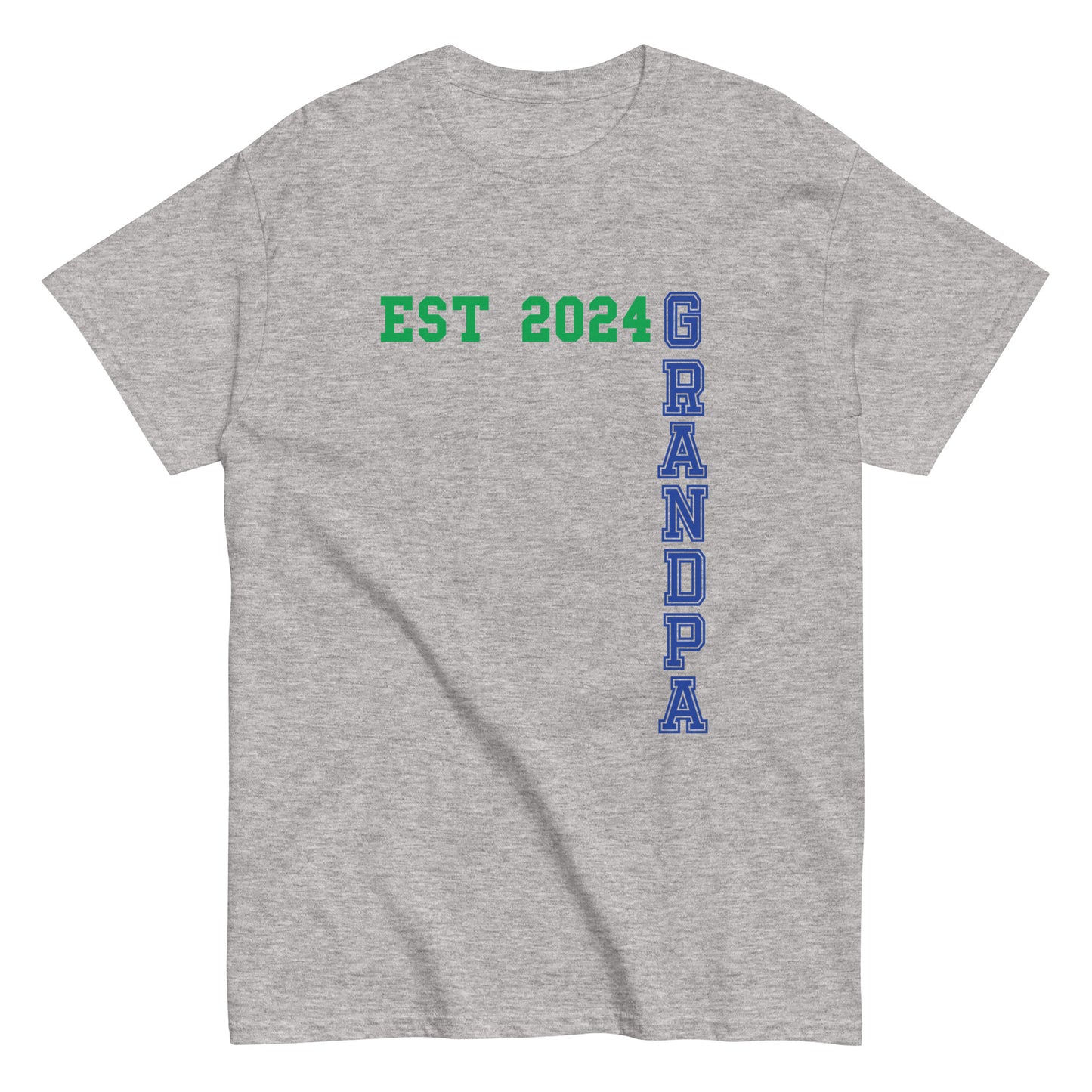 Funny Grandpa Est 2024 Cool T-shirt