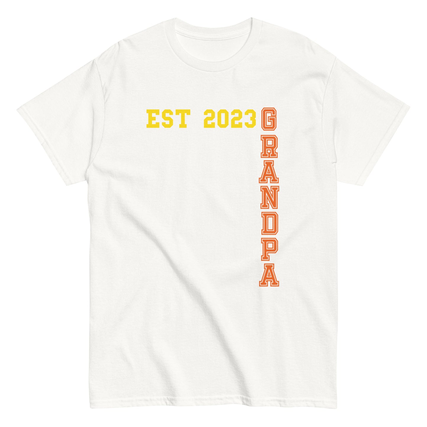 Funny Grandpa Est 2023 Cool T-shirt