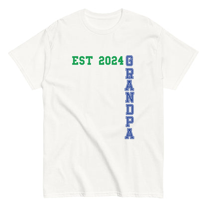 Funny Grandpa Est 2024 Cool T-shirt