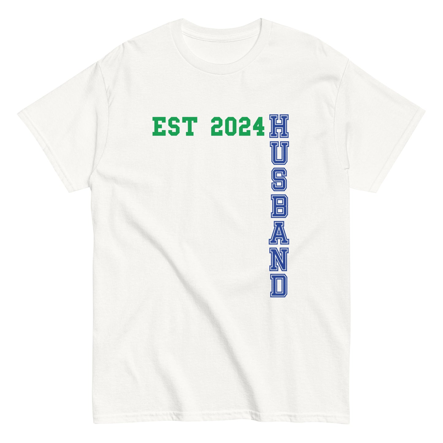 Funny Husband Est 2024 Cool T-shirt